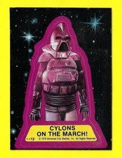 1978 Topps Battlestar Galactica Sticker #12 Cylons on the March!