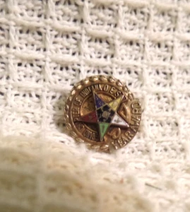 INDIANA Grand Chapter of OES, 50 Year VINTAGE PIN-RARE-VERY GOOD-TAKE A L@@K - Picture 1 of 2