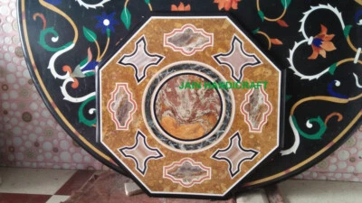 18" Table Top Inlay Marble Pietra Dura Art dining coffe Handmade Home Decor k1 - Image 1 of 4
