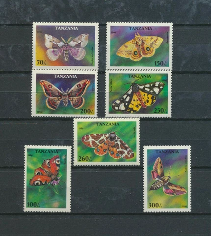 Tanzania BUTTERFLIES #1445 - 1451 Mint NH 1996 Complete Set Cover