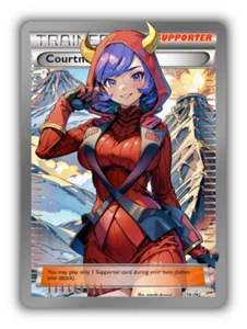 Courtney Trading Card - Sexy Adult Anime Waifu Custom Made Trainer | PARODY - Picture 1 of 4