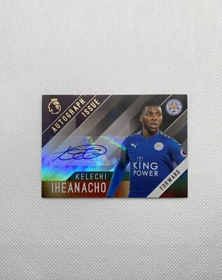 2017-18 Topps Premier League Gold Auto Issue Kelechi Iheanacho Auto MINT - Image 1 of 2