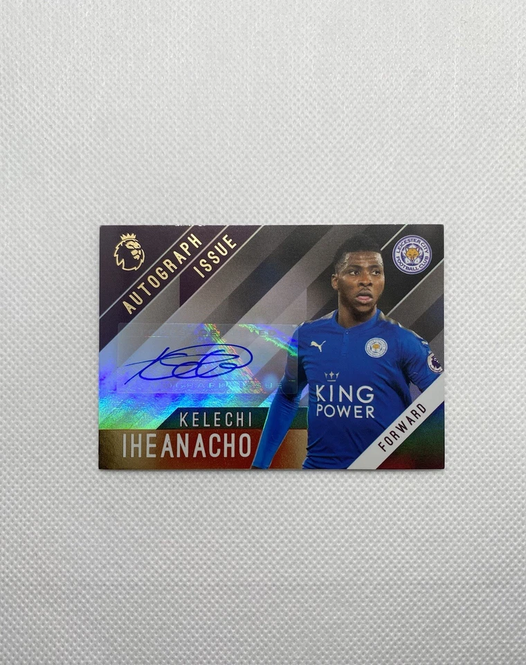 2017-18 Topps Premier League Gold Auto Issue Kelechi Iheanacho Auto MINT - Image 1 of 2