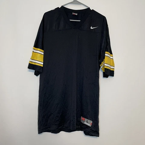 Nike Team Black Iowa Hawkeyes Blank Football Jersey Adult Size Large Cover