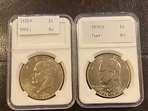 1976 TYPE 1 P+D UNCIRCULATED EISENHOWER - Picture 1 of 4