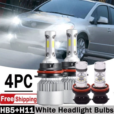 Para Suzuki SX4 2007-2013 4x Combo 9007 + H11 Faro LED Antiniebla Bombillas Blancas Foto 1 de 4