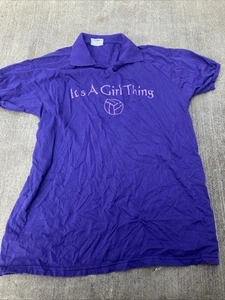 Camiseta polo vintage Dodge It’s A Girls Thing talla XL hecha en EE. UU. - Imagen 1 de 3