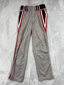 Boombah Baseball Pants Men’s W36 X Long Gray Red Black Side Panel Pro Style - Picture 1 of 8