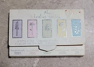 VTG COTY HEALING GARDEN Perfume Oil 5x.068oz Lavender Green Tea Jasmin Juniper - Picture 1 of 4