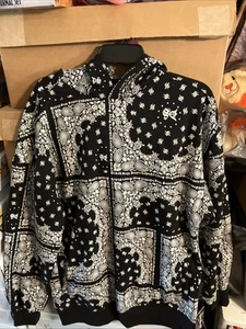 Dogg Supply by Snoop Dogg All Gender Bandana Print Hoodie Sweatshirt - Größe SMALL! - Bild 1 von 5