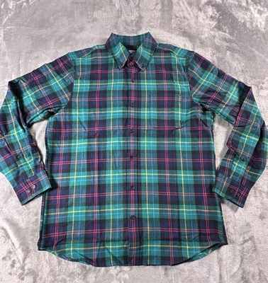 Lands End Mens Flannel Button Up Shirt SIZE LARGE 42-44 Traditional Fit Heritage - Image 1 of 4