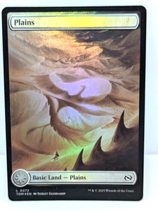 Tarkir: Dragonstorm - Plains - Basic Land - Borderless  - Foil - Tdm 272 - - Picture 1 of 2