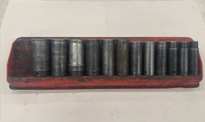 Snap On 12pc 1/2 Dr 6 Pt Flank Deep Impact Socket Set 1/2 - 1-1/4 READ, SH6958 - Picture 1 of 11