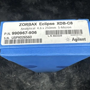 ZORBAX 990967-906 AGILENT Eclipse XDB-C8 4,6 x 250 mm 5 μm 400 bar - Bild 1 von 2