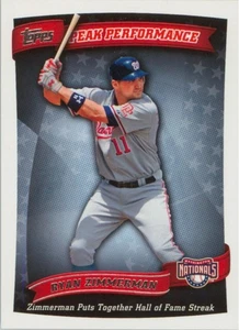 Ryan Zimmerman 2010 Topps Peak Performance #PP-69 Washington Nationals - Picture 1 of 2