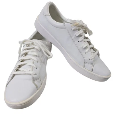 Keds Womens White Leather Lace Up Low Top Fashion Sneakers Size 9 - Image 1 of 4