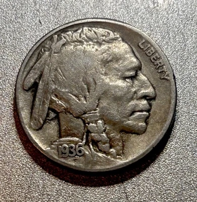 Super Rare! 1936-S Buffalo Nickel 5C RPM Error S over S! Free Shipping! - Image 1 of 3