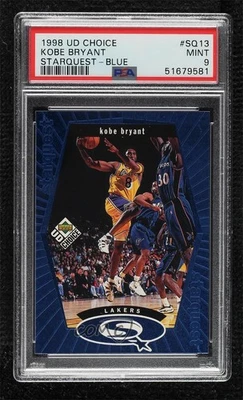 1998-99 Upper Deck UD Choice Starquest Blue Kobe Bryant #SQ13 PSA 9 MINT HOF - Image 1 of 3