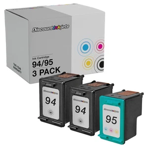 3pk Ink Cartridge for HP 94 95 94 Officejet H470 6210 7310 7210 7410 100 6200 - Picture 1 of 7