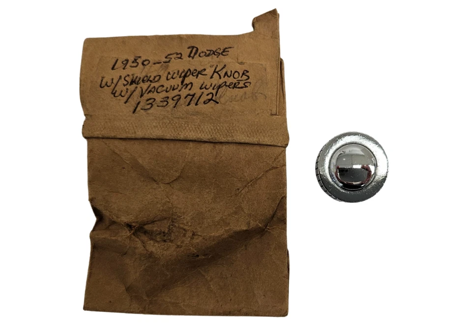 1950-1952 Dodge Coronet Meadowbrook Wayfarer Wiper Switch Knob 1339712 NOS - Image 1 of 4