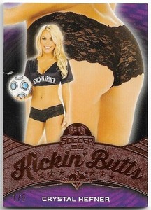 CRYSTAL HEFNER 2022 BENCHWARMER SOCCER BW KICKIN BUTT BRONZE FOIL SP 1/5 NICE