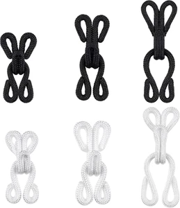 60 Sets Large Covered Sewing Hooks and Eye Closure Jewelry Books Crafts Latch fo - Picture 1 of 7