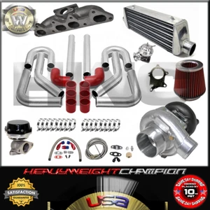 Turbo Kit T3/T4 for 94-02 Honda Accord CL F22B F23A FMIC PK WG BOV Manifold RD - Picture 1 of 7