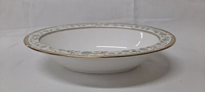 Noritake Sakura 9704 Vegetable Bowl Floral Border green pink 11” X 8” x 2 1/2" - Image 1 of 4