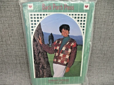 Stardust Cardigan Quilted Star Pattern Jacket Sewing Pattern Womens Gail Abeloe - Image 1 of 4