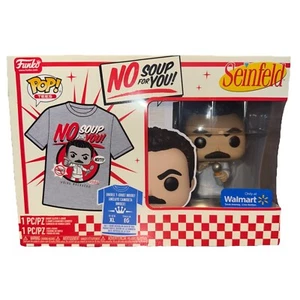 Funko Pop! Figura Sellada Seinfeld Yev Kassem No Soup For You Pop & T Shirt XL - Imagen 1 de 7