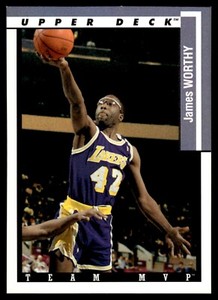 1993-94 Upper Deck Team MVP Insert #TM13 James Worthy Los Angeles Lakers