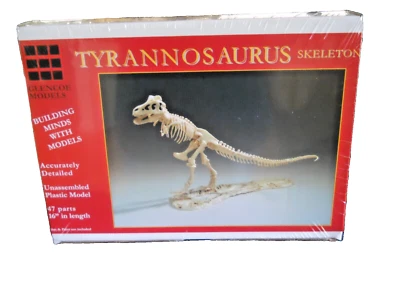 KIT MODELO PLÁSTICO ESQUELETO GLENCOE TYRANNOSAURUS REX (NUEVO EN CAJA) Foto 1 de 4