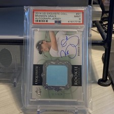 2014 Upper Deck Exquisite Collection Branden Grace RPA /175 PSA 9
