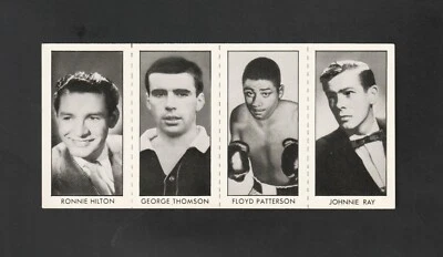 1958 DC Hotspur FLOYD PATTERSON Rare Uncut Panel ~~ Boxing Heavyweight Champ! - Image 1 of 2