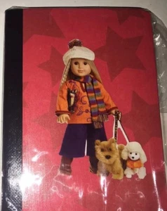 American Girl Doll Beforever Julie Dog Walking Custom Mini Journal Notebook Cute - Picture 1 of 4