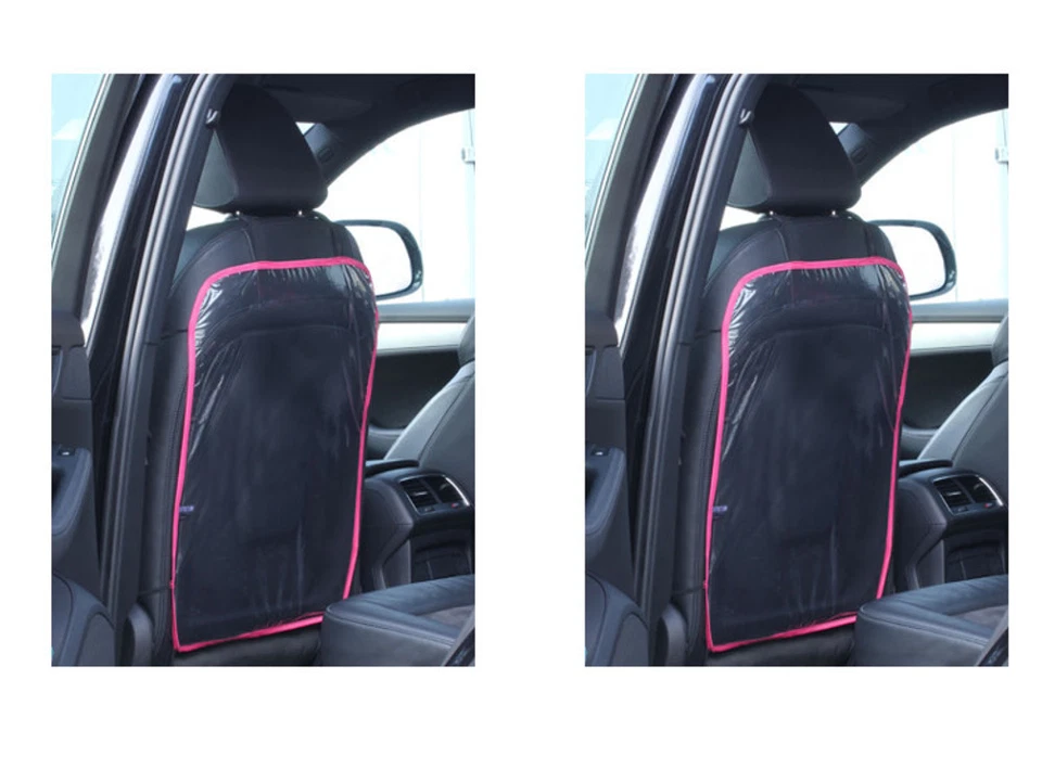 2 X Rückenlehnenschutz Sitzschoner Autositzschoner Schutzfolie rosa 4 95 EUR /