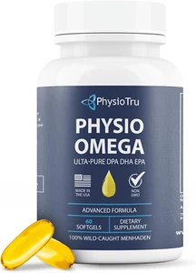 Omega 3 Supplement - Sustainably Sourced Physio Omega -with DPA, EPA, and DHA - Picture 1 of 7