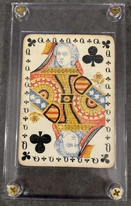 BORDER INDEX 1878 PAPER FABRIQUE SALADEE’S US PLAYING CARD OLD WEST ANTIQUE RARE - Picture 1 of 4