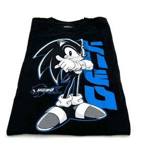 Sonic The Hedgehog Short Sleeve T Shirt Jet Black M L XL Sega Children's Clothes - Picture 1 of 14