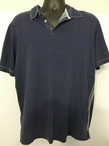 Tommy Bahama Jeans Men's Large Blue Polo Collar Shirt Short Sleeves Casual - Picture 1 of 5