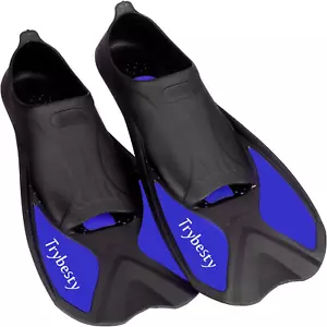 Swim Fins,Short Snorkel Fins Travel Size Flippers for Snorkeling Diving Swimmin - Picture 1 of 12