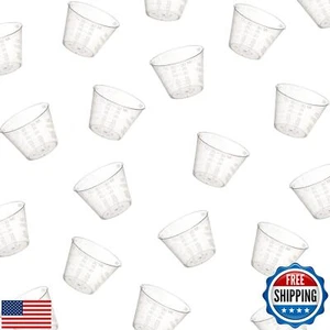 [100 Count - 1 oz.] Perfect Stix Disposable Graduated Plastic Medicine Cups - - Picture 1 of 5