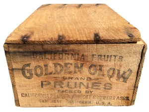 Caja publicitaria de madera California Fruits Golden Glow Cirunes San José 600A - Imagen 1 de 6