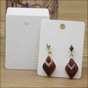 50pc Display Card Jewelry Drop Earring Package Cards Kraft Stud Jewelries Holder