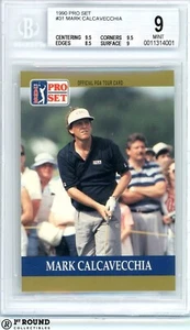 Mark Calcavecchia RC BGS 9: 1990 Pro Set Golf Rookie Card Highest Subs POP 4 - Picture 1 of 3