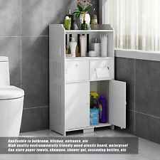 4 Layer Bathroom Over the Toilet Storage Cabinet Bath Space Saver Cupboards 90cm