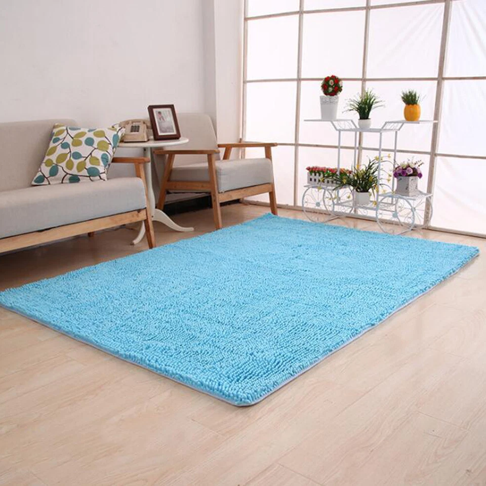 Shaggy Rug Anti-Slip Large Fluffy Rug Super Soft Living Room Bedroom Carpet Mat✔ - Image 1 of 4