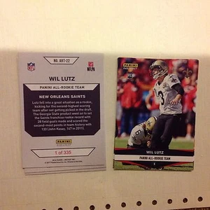 Wil Lutz #22 Saints Georgia St /335 made RC 2016 Panini Instant All Rookie Team - Picture 1 of 1