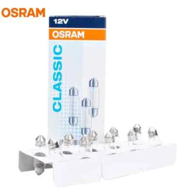 10pcs OSRAM C5W 6418 Festoon Lamps 12V 5W SV8.5-8 Reading Light Plate Trunk Bulb - Image 1 of 4