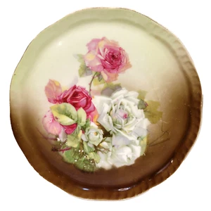 Antique Zeh Scherzer Bavaria Germany Porcelain Tea Tile Trivet Hot Plate 1880s - Picture 1 of 24